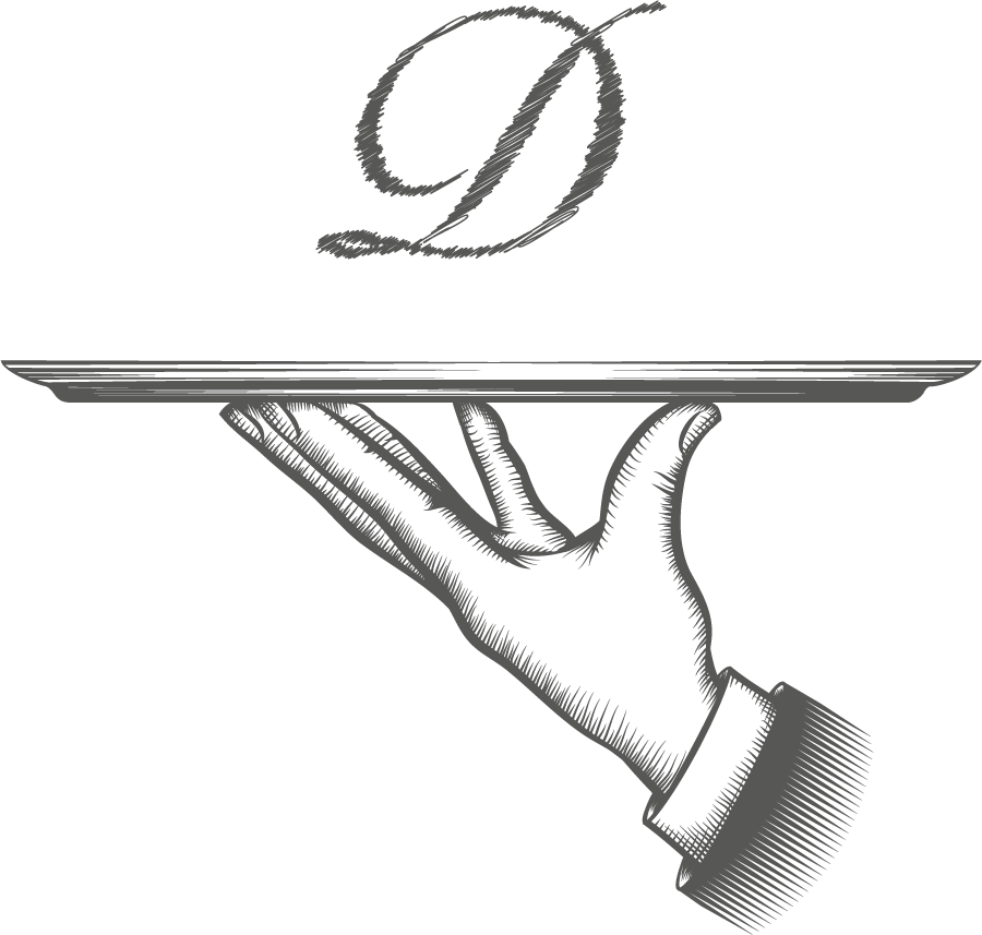 Gezeichnetes Tablett mit Deimann D