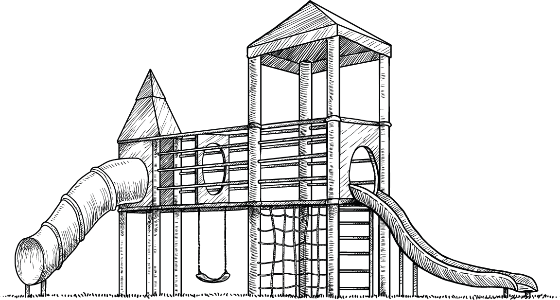 Zeichnung Spielplatz